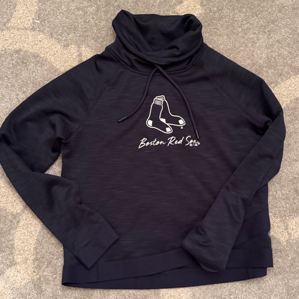 ’47 Brand Boston Red Sox Cowl Neck Hoodie Navy Small S MLB Pullover